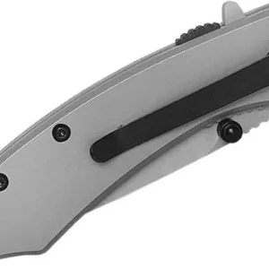 ABKT CATTLEMANS CUTLERY SCYTHE - 2.75" ASSISTED OPENER SS BLD