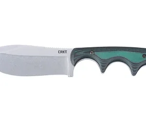CRKT NESSMUK 2.9" GRN/SLV W/SHEATH