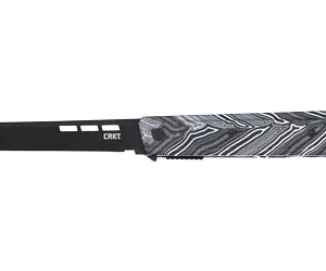 CRKT ZEPHYR 3.22" PLAIN EDGE WHT/BLK