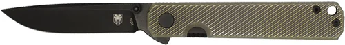 COBRATEC BLACKJACK FOLDER 3" - G-10 BLACK TITANIUM BRZ SCALE