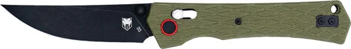 COBRATEC LEGACY BAR LOCK 3.5" - G10 OD GREEN/BLACK D2 BLADE