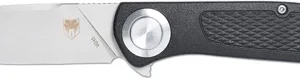 COBRATEC EDC SCOUT BUTTON LOCK - 3.12" BLACK STAINLESS STEEL