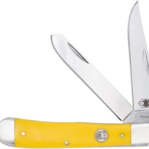 COBRATEC TRAPPER TWO BLADE - G-10 YELLOW DELRIN SLIP JNT