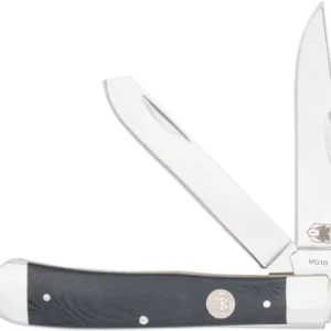 COBRATEC TRAPPER TWO BLADE - G-10 BLACK/SS SLIP JOINT