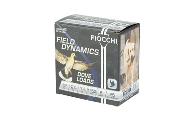 FIOCCHI D&Q 12GA 2.75" #8 25/250 - Image 3