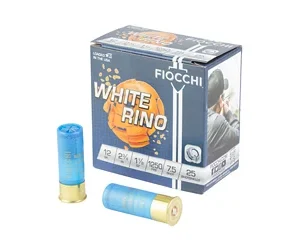 FIOCCHI WHITE RINO 12GA #7.5 25/250