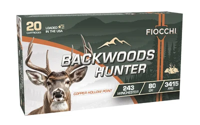 FIOCCHI BKWD HNTR 243WIN 80GR 20/200