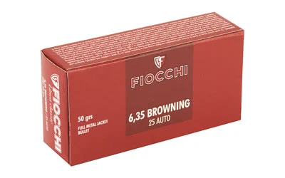 FIOCCHI 25ACP 50GR FMJ 50/1000 - Image 2