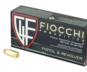 FIOCCHI 380ACP 95GR FMJ 50/1000