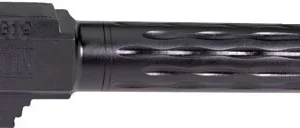 FAXON FITS GLOCK 19 BARREL 9MM - FLAME FLUTED NON THREADED BLK