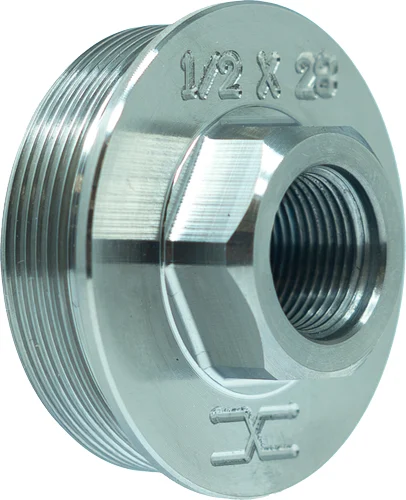 FAXON 1/2X28 DIRECT THREAD TO - HUB ADAPTER TITANIUM