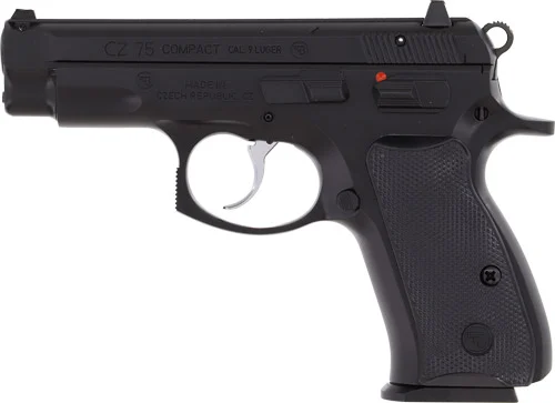 CZ 75 COMPACT 9MM FS 10RD - MANUAL SAFETY BLACK POLYCOTE - Image 2