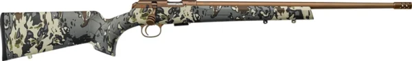 CZ 457 AMERICAN HUNTER VEIL 22 - LR 20" THREADED BRONZE CAMO