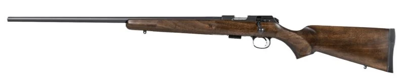 CZ 457 AMERICAN LH 22WMR - 24.5" BLUED BARREL WALNUT STK - Image 2