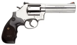 S&W 686 3-5-7 357 5" AS 7-SH - SS UNFLUTED CYLINDER WOOD