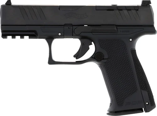 WALTHER PDP F OR 9MM 4" FS - 10-SHOT BLACK POLYOMER FRAME