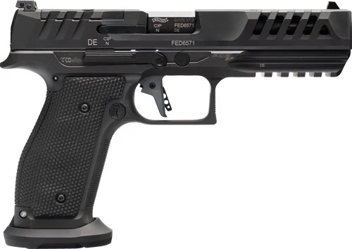 WALTHER PDP SF MATCH 9MM 5" OR - 18-SHOT BLACK STEEL FRAME
