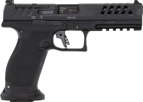 WALTHER PDP MATCH 9MM 5" OR - 10-SHOT BLACK POLYOMER FRAME