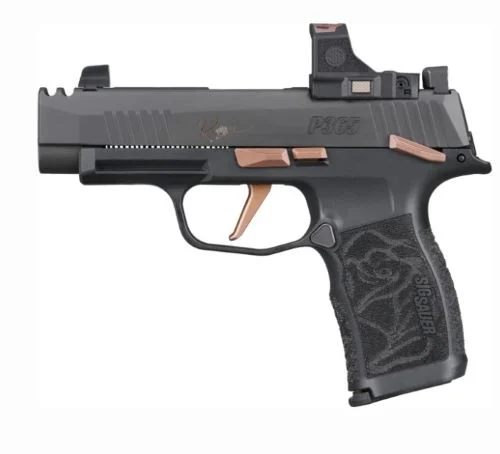 SIG P365 XL COMP 9MM 3.1" - W/ROMEO RS(2)12RD ROSE KIT BLK