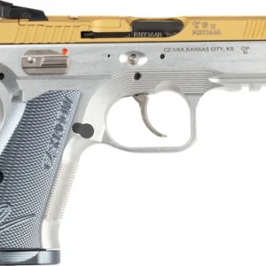 CZ SHADOW 2 COMPACT OR 9MM FS - 4" 15RD GOLD SILVER GRIPS