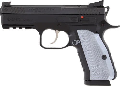 CZ SHADOW 2 COMPACT OR 9MM FS - 15RD BLK NITRIDE GREY GRIP - Image 2