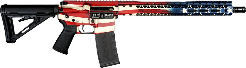 BLACK RAIN SPEC+ PATRIOT RIFLE - 5.56 16" AMERICAN FLAG 30RD