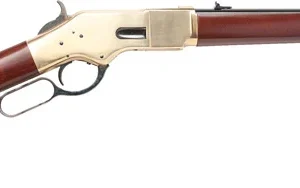 CIMARRON 1866 YELLOWBOY 44SP - 19" BRASS/BLUED WALNUT