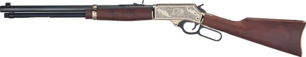 HENRY H9 BRASS SIDE GATE 30-30 - 20" BRASS WALNUT WILDLIFE ED.