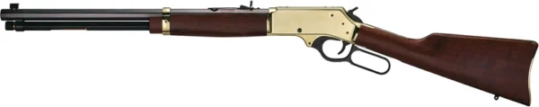 HENRY H9 BRASS SIDE GATE 30-30 - 20" BRASS WALNUT