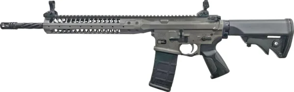 LWRC IC-SPR BILLET 5.56 NATO - 16" 30RD GREY W/ BLACK STOCK
