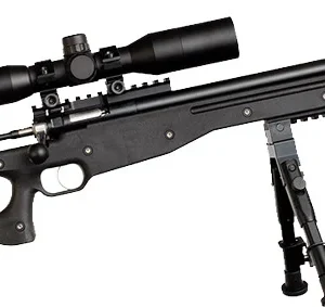 CRICKETT PRECISION RIFLE 22LR - BLUED/BLACK THREADED W/SCOPE