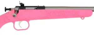 CRICKETT RIFLE G2 22LR PINK - SYNTHETIC/GOLD WEB STAINLESS