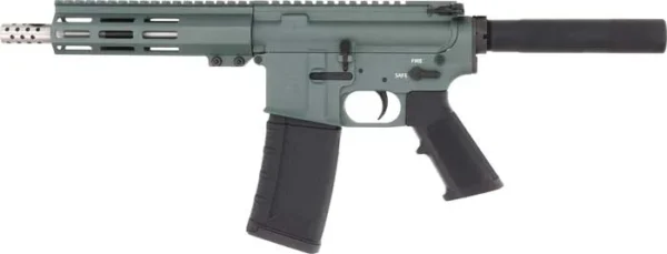 GLFA AR15 PISTOL 223 WYLDE - 7.5" SS. BBL. CHARCOAL GREEN