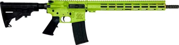 GLFA AR15 SPLATTER 223 WYLDE - 16" NIT BBL ZOMBIE GREEN