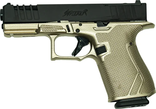 GLFA 19 STRIKER 9MM 4" 15 SHOT - BLACK SLIDE PLATINUM FRAME - Image 2