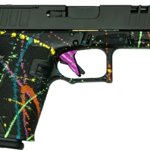 GLFA 19 STRIKER 9MM 4" 15 SHOT - BLK SLIDE SPLATTER BLACK FRAME