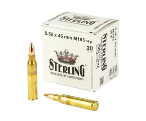 STERLING 5.56 M193 55GR FMJ 30/1500