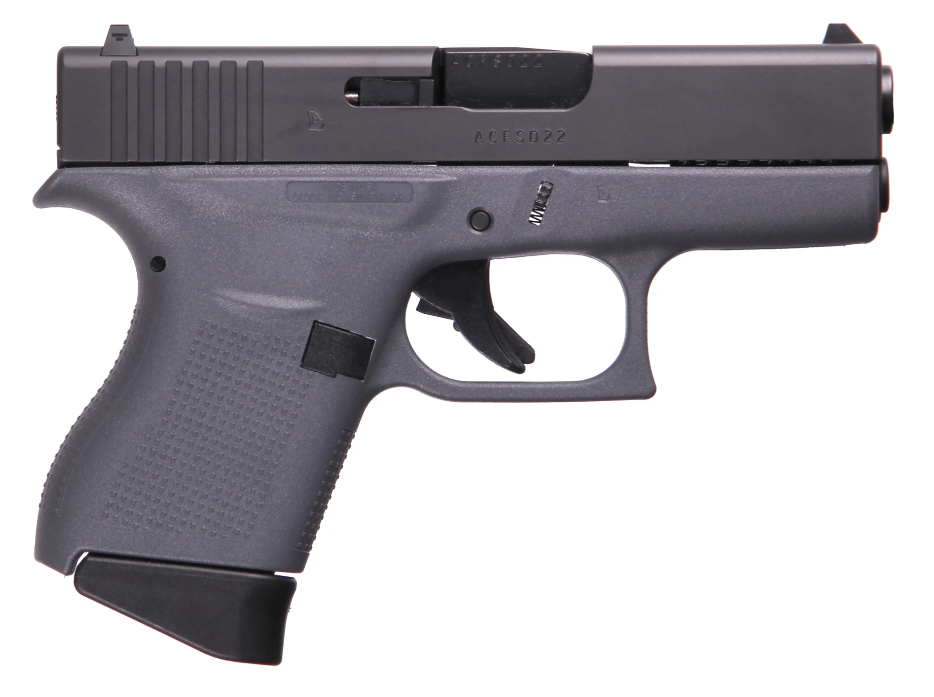 GLOCK G43 G3 GRAY 9MM 6+1 3.39" FS #