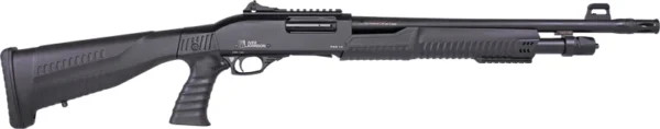 IVER JOHNSON PUMP 12GA 3" 18" - CYL BLUED QD PISTOL GRIP STOCK