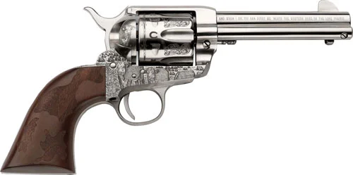 E.M.F. COWPOKE 45LC 4.75" - ENGRAVED NICKEL WOOD