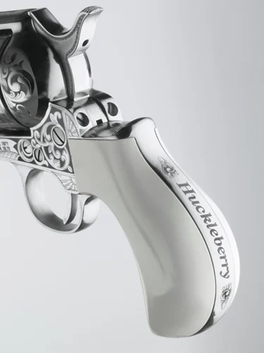 CIMARRON HUCKLEBERRY 45LC - 3.5" NICKEL ENGRAVED B-HEAD - Image 2