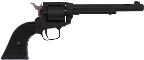 HERITAGE 22LR/22WMR BLACK - 6.5" STEEL FRAME POLYMER GRIP