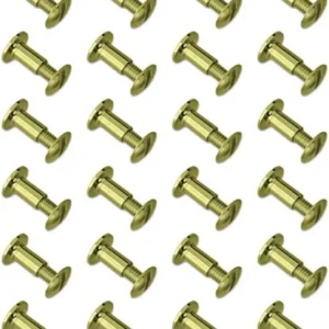 GROVTEC BRASS CHICAGO SCREWS - 24-PACK