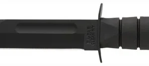 KA-BAR FIGHTING/UTILITY KNIFE - 7" W/PLASTIC SHEATH BLACK