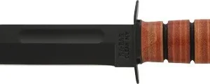 KA-BAR FIGHTING/UTILITY KNIFE - 7" W/LEATHER SHEATH US NAVY