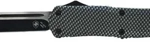 TEMPLAR KNIFE LARGE OTF CARBON - FIBER 3.5" BLACK TANTO
