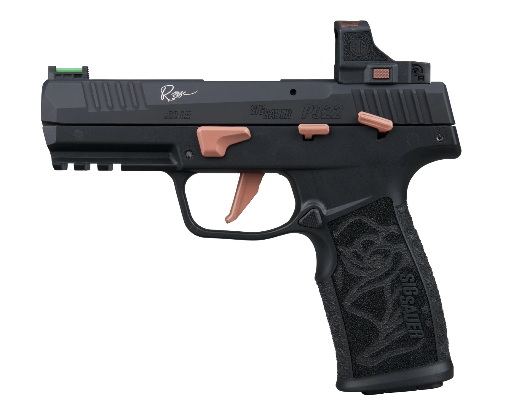 SIG SAUER P322 ROSE 22LR BLK 4" 10+1 ROM