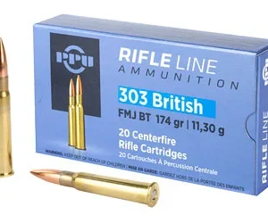 PPU 303 BRITISH FMJ 174GR 20/200