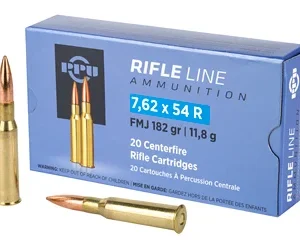PPU 7.62X54R FMJ 182GR 20/200