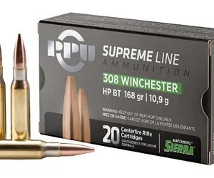 PPU SUPREME 308WIN 168GR HPBT 20/200